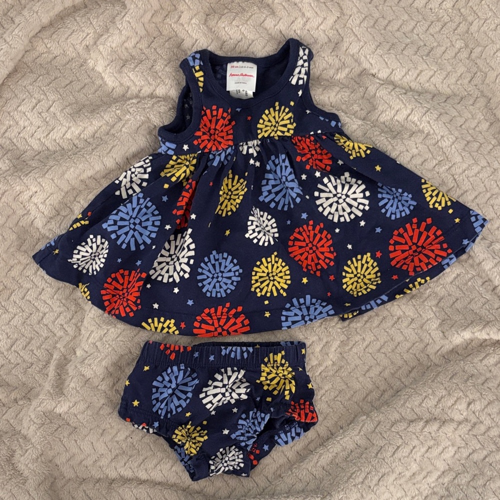 Hanna Andersson Navy Fireworks Dress